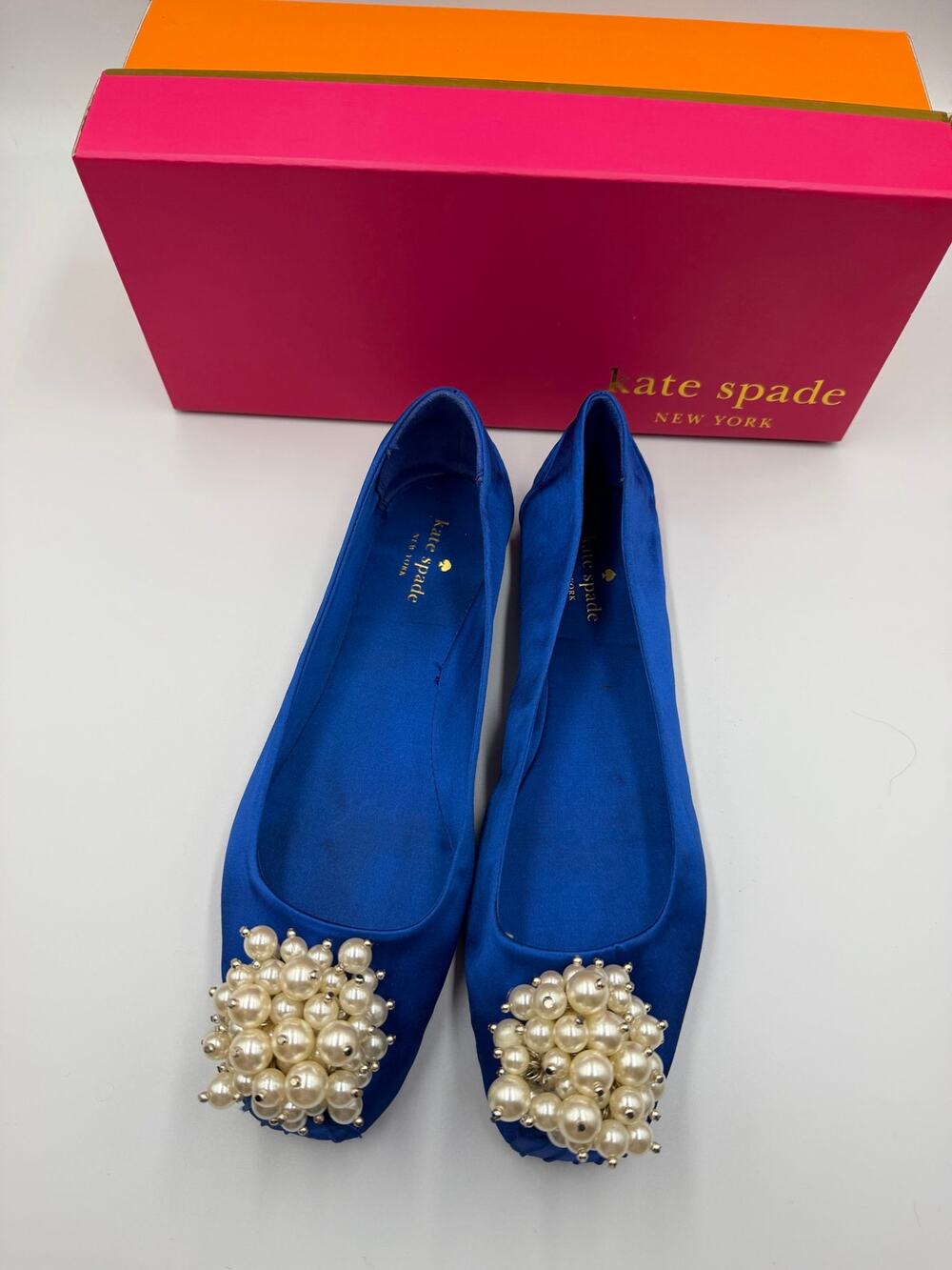 Kate Spade flambe ballet flat cobalt blue 8.5